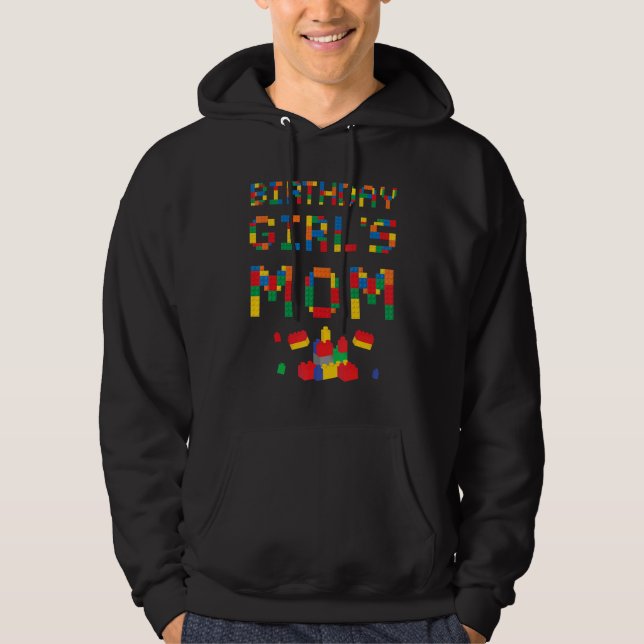 Mum of the Brick Master Builder Building Blocks Fa Hoodie (Front)