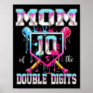 Mum of the double digits 10th birthday boy basebal poster