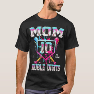 Mum of the double digits 10th birthday boy basebal T-Shirt