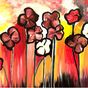 Mum Of The Flowers Hand Painted   Tote Bag