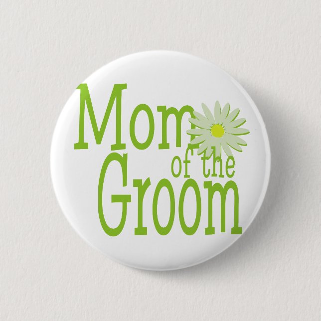 Mum of the Groom 6 Cm Round Badge (Front)