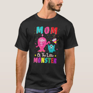 Mum Of The Little Monster Family Matching Birthday T-Shirt