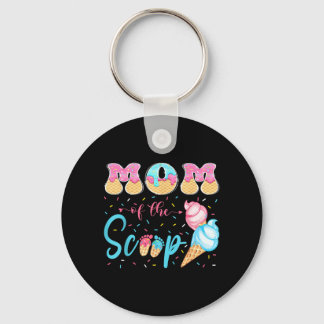Mum Of The Scoop Ice Cream Gender Reveal Baby Show Key Ring
