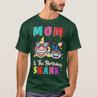 Mum Of The Shark Birthday Family Matching Birthday T-Shirt