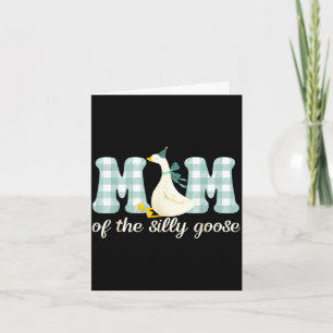 Mum of the silly goose birthday party matching card