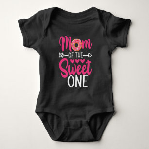 Mum of the Sweet One Sprinkled Doughnut Baby Bodysuit