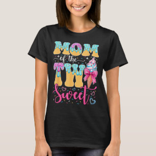 Mum of The Two Sweet 2nd Birthday Girl Ice Cream T-Shirt