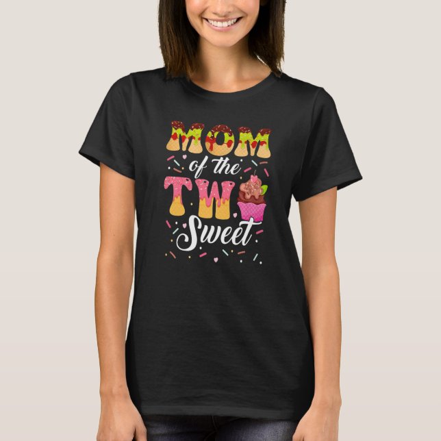 Mum Of The Two Sweet Ice Cream 2nd Birthday Girl T-Shirt (Front)