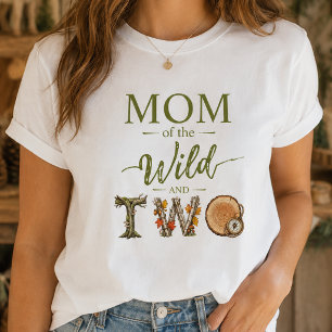 Mum of the Wild and Two Birthday Womens Tshirts