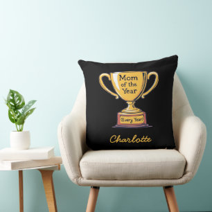 Mum of the Year Every Year Best Mother's Day Cushion