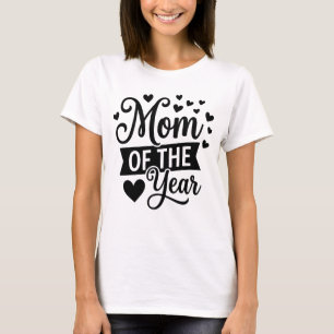 Mum of the Year Fun Award Style Motherhood Graphic T-Shirt
