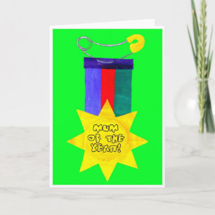 'Mum of the Year'  Mother's Day Card
