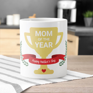 Mum Of The Year Mother's Day Large Coffee Mug