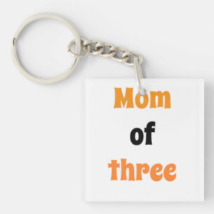 Mum of three key ring