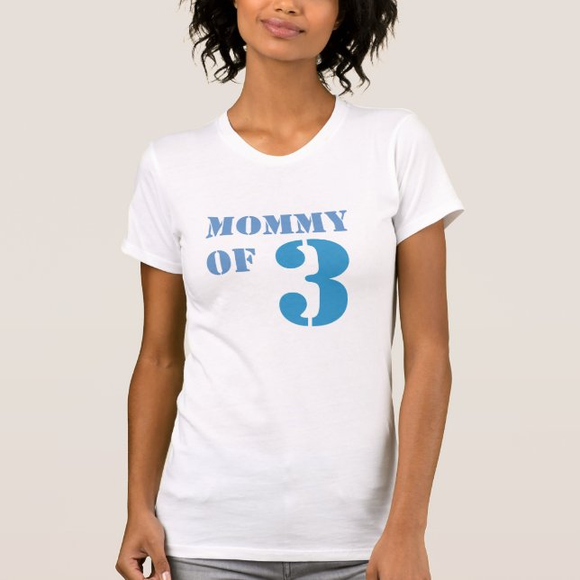 Mum of Three T-Shirt (Front)