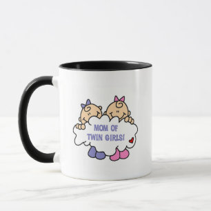 Mum of Twin Girls Tshirts and Gifts Mug