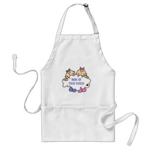 Mum of Twin Girls Tshirts and Gifts Standard Apron