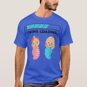 Mum Of Twin Pregnancy Twins Loading T-Shirt