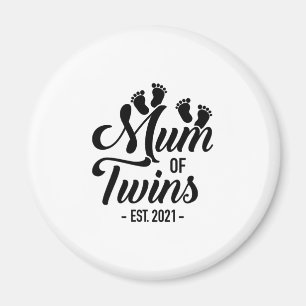 Mum Of Twins 2021 Magnet