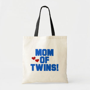 Mum of Twins-Blue Text Tshirts and Gifts Tote Bag
