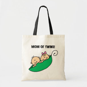 Mum of Twins-Peas in a Pod Tshirts and Gifts Tote Bag