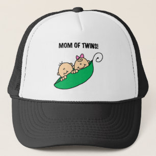 Mum of Twins-Peas in a Pod Tshirts and Gifts Trucker Hat