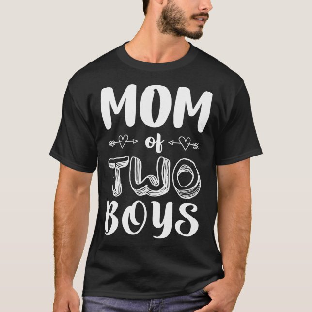 Mum Of Two Boys Twins  Mum Women T-Shirt (Front)