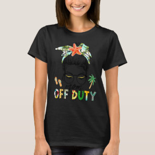 Mum Off Duty Messy Bun Mother's Day Women T-Shirt