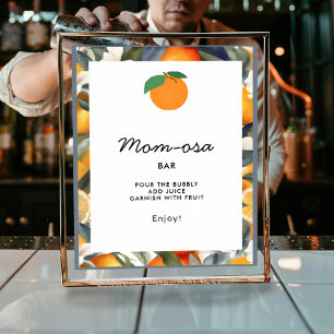 Mum-osa A Little Cutie is on the Way Baby Shower Poster