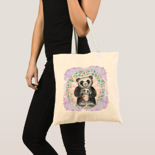 Mum Panda Bear Love custom  Tote Bag