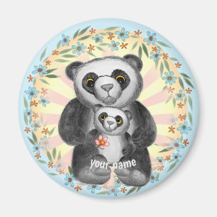 Mum Panda Bear Love magnet