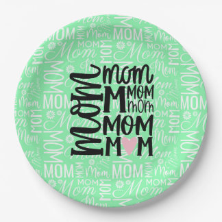 Mum paper plate