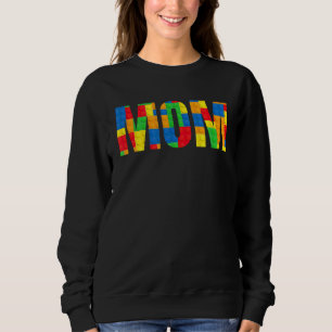 Mum Parent Brick Master Builder Building Blocks Se Sweatshirt