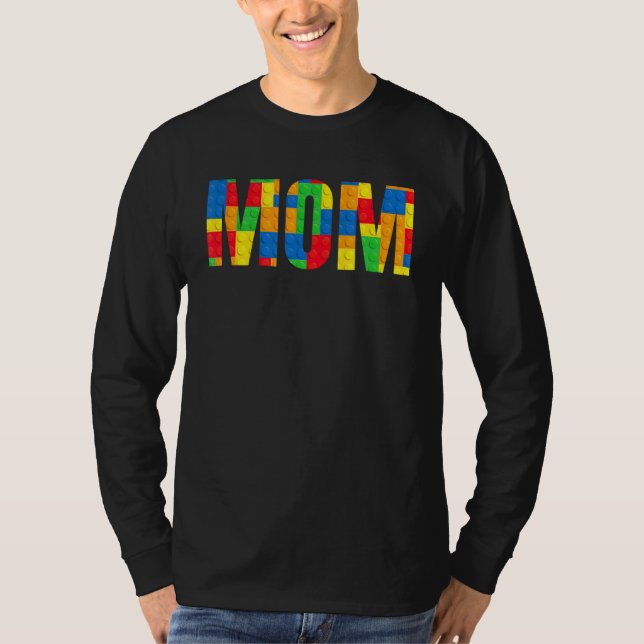 Mum Parent Brick Master Builder Building Blocks Se T-Shirt (Front)