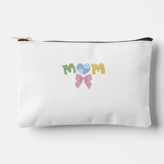 Mum Patchwork Mother's Day Gift Accessory Pouch (Front)