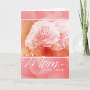 Mum Peony Birthday Card