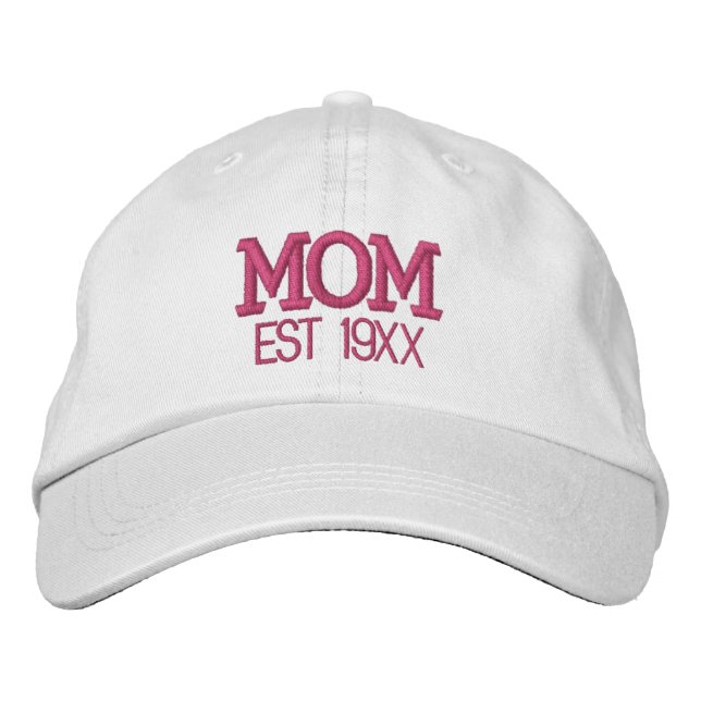 Mum Personalised Mother's Day Gift Custom Text Embroidered Hat (Front)