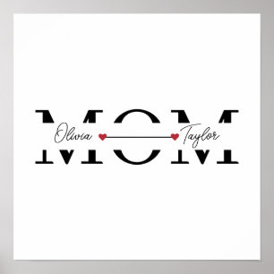 Mum Personalised Name Mother's Day  Poster