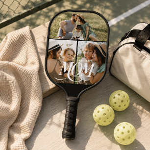 Mum Personalised Photo Collage Pickleball Paddle