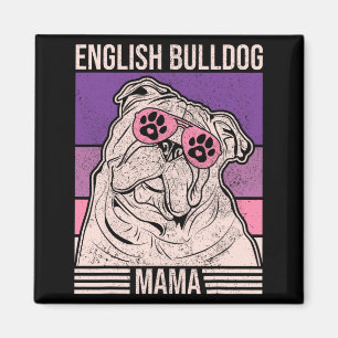 Mum Pet Owner Animal Lover Outfit English Bulldog Magnet
