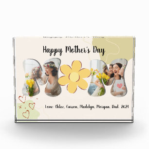 Mum Photo Block, Personalised Mother's Day Gift Block