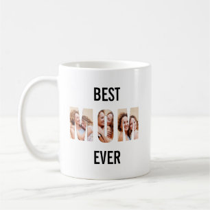 Mum Photo Collage Cutout Mother's Day Birthday Coffee Mug