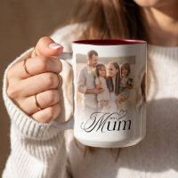 Mum Photo Collage Happy Birthday Keepsake Gift Two