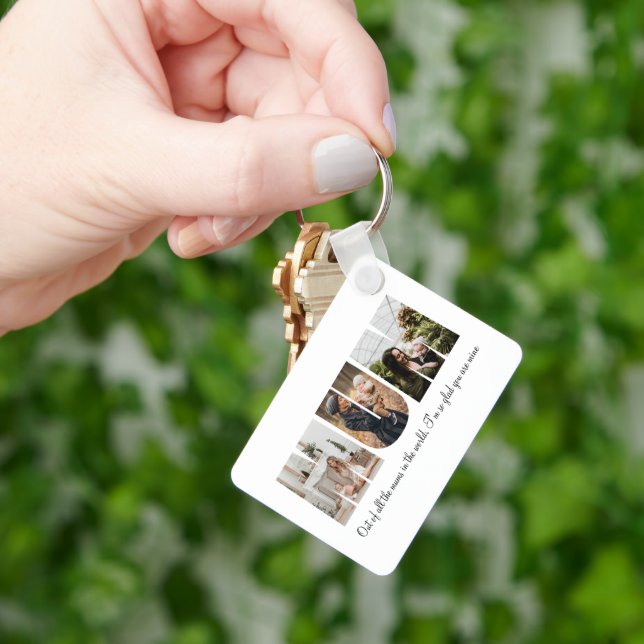 Mum Photo Collage Key Ring (Hand)