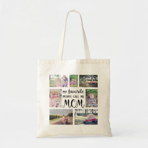 Mum Photo Collage My Favourite People Call Me Mum Tote Bag