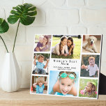 Mum Photo Collage Plaque<br><div class="desc">Give the world's best mum a custom multi-photo collage plaque that she will treasure and enjoy for years. Upload 8 photos of children, family members, pets, etc., personalise the expression "World's Best Mum" and whether she is called "mum, " "mummy, " "mama, " etc., and add her children's and pets'...</div>