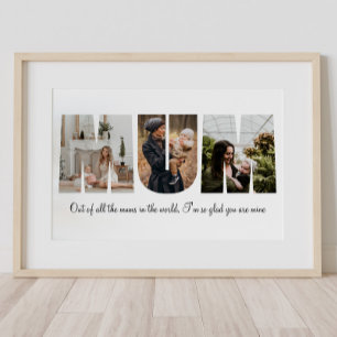 Mum Photo Collage Poster