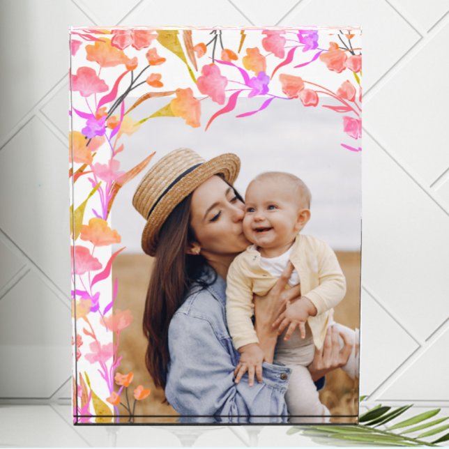 Mum Photo Floral Block (Creator Uploaded)