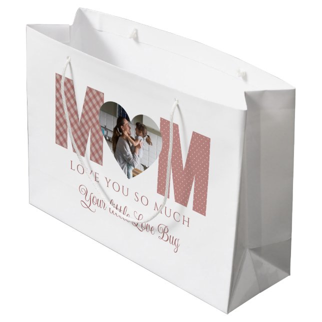 Mum Photo Gift Bag (Back Angled)