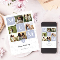 Mum Photo Square Gird Monogram & Personalised